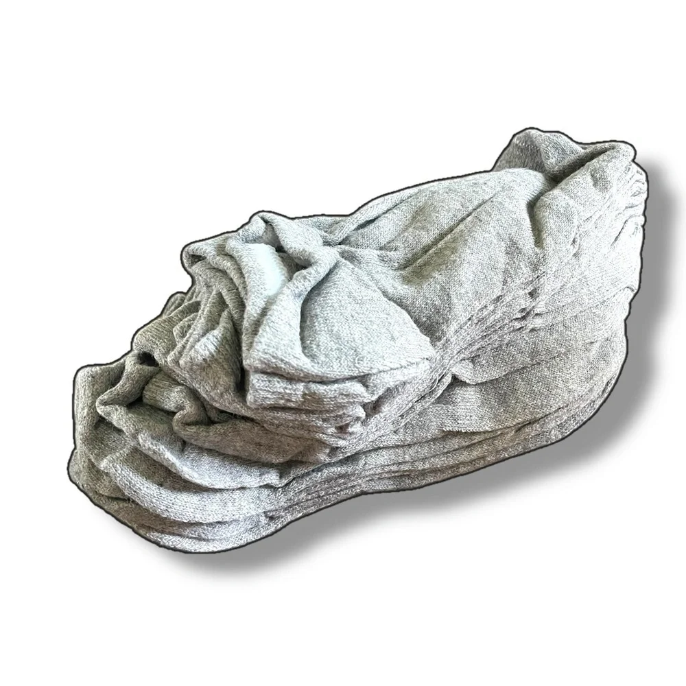 SALE! 10Pack NEW Men's Light Grey Ankle Socks (One Size / Unisex)